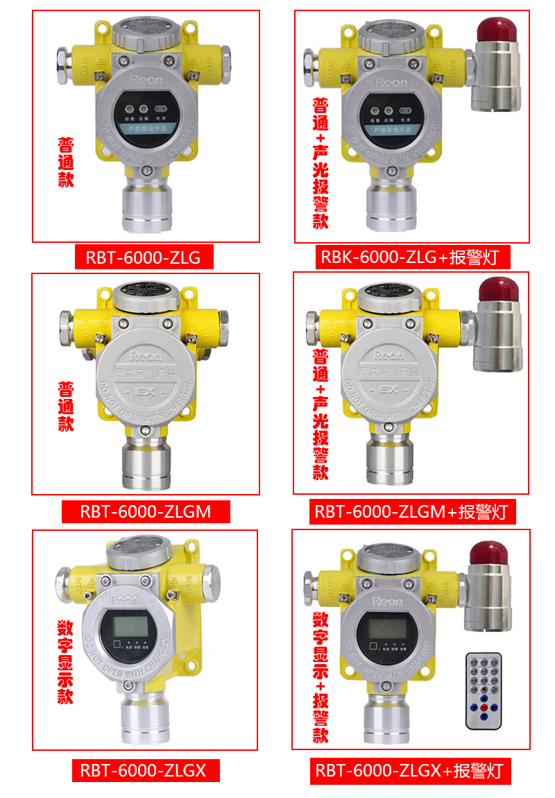 RBT-6000-ZLGX氧气气体报警器(图1)